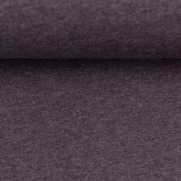 Baumwoll Jersey Stoff melange - Vanessa von Swafing 001648-violett: 1,0m