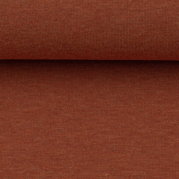 Baumwoll Jersey Stoff melange - Vanessa von Swafing 001714-terracotta: 1,0m