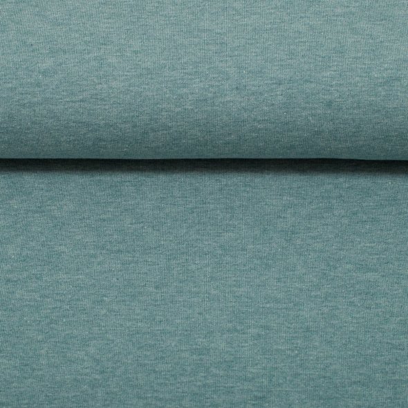 Baumwoll Jersey Stoff melange - Vanessa von Swafing 001742-rauchblau: 1,0m