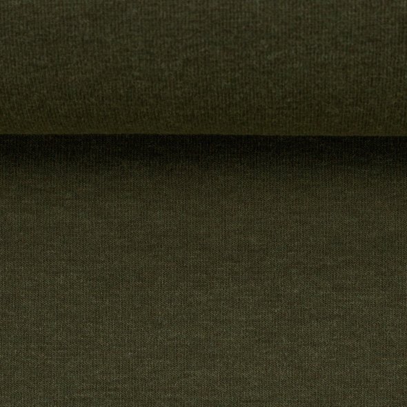 Baumwoll Jersey Stoff melange - Vanessa von Swafing 001769-khaki: 1,0m