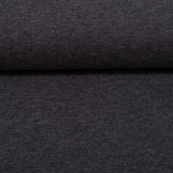 Baumwoll Jersey Stoff melange - Vanessa von Swafing 001789-anthrazit: 1,0m