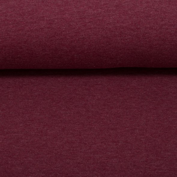 Baumwoll Jersey Stoff melange - Vanessa von Swafing 001937-bordeaux: 1,0m