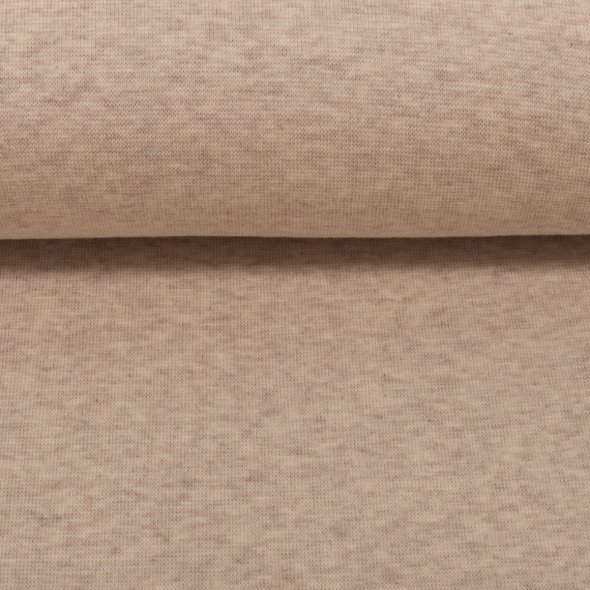 Baumwoll-Bündchen Stoff Heike meliert - Schlauchware von Swafing 001173-beige: 1,0m