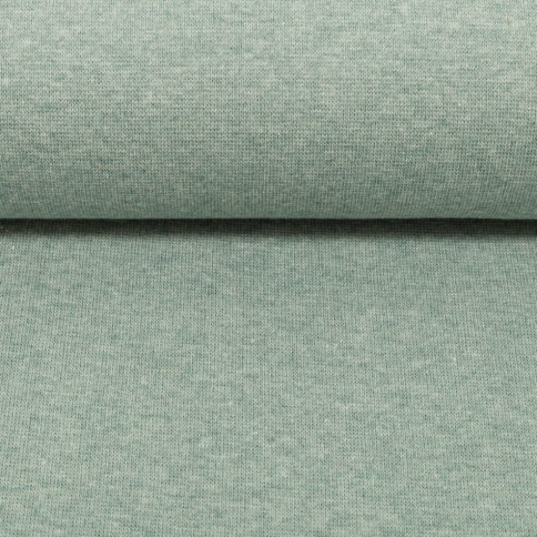 Baumwoll-Bündchen Stoff Heike meliert - Schlauchware von Swafing 001263-mint: 1,0m
