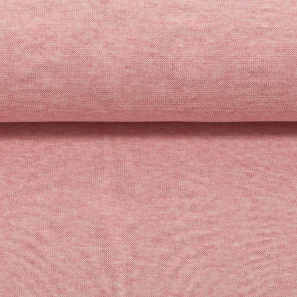 Baumwoll-Bündchen Stoff Heike meliert - Schlauchware von Swafing 001432-rosa: 1,0m