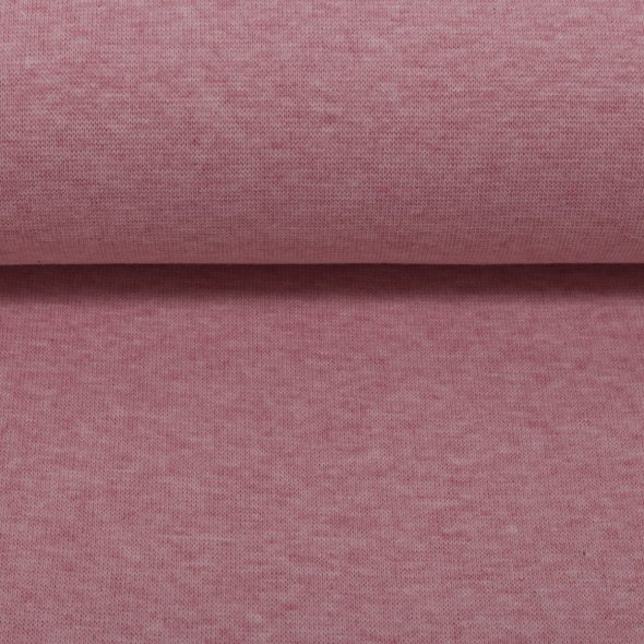 Baumwoll-Bündchen Stoff Heike meliert - Schlauchware von Swafing 001436-altrosa: 1,0m