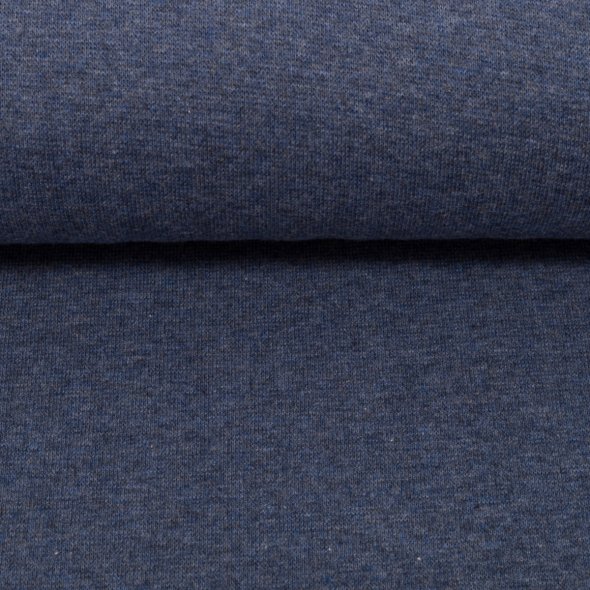 Baumwoll-Bündchen Stoff Heike meliert - Schlauchware von Swafing 001597-jeansblau: 1,0m