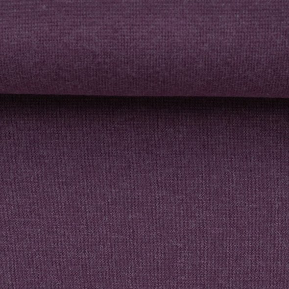 Baumwoll-Bündchen Stoff Heike meliert - Schlauchware von Swafing 001646-lila: 1,0m