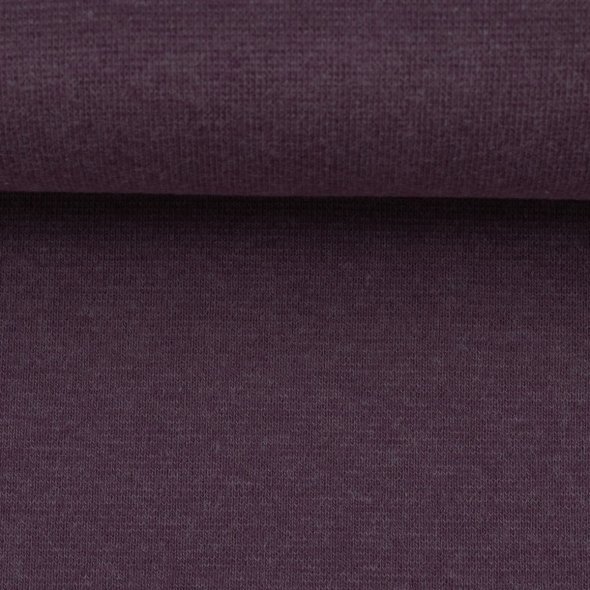 Baumwoll-Bündchen Stoff Heike meliert - Schlauchware von Swafing 001648-violett: 1,0m
