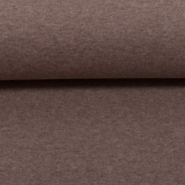 Baumwoll-Bündchen Stoff Heike meliert - Schlauchware von Swafing 001675-schlamm: 1,0m