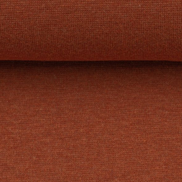 Baumwoll-Bündchen Stoff Heike meliert - Schlauchware von Swafing 001714-terracotta: 1,0m