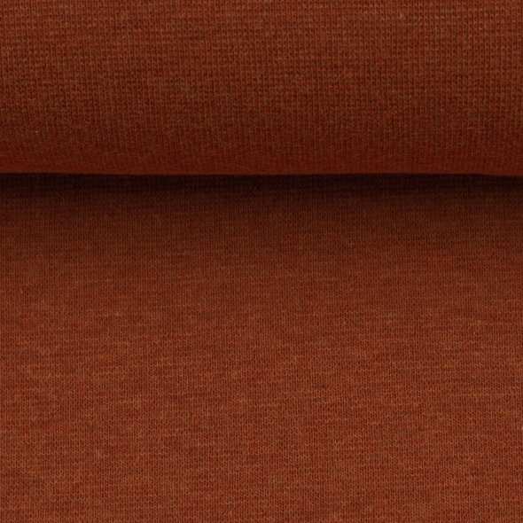 Baumwoll-Bündchen Stoff Heike meliert - Schlauchware von Swafing 001715-kupfer: 1,0m