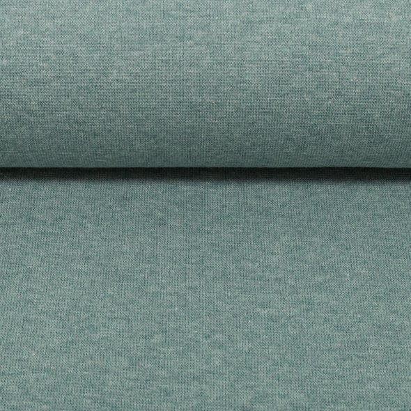 Baumwoll-Bündchen Stoff Heike meliert - Schlauchware von Swafing 001742-rauchblau: 1,0m
