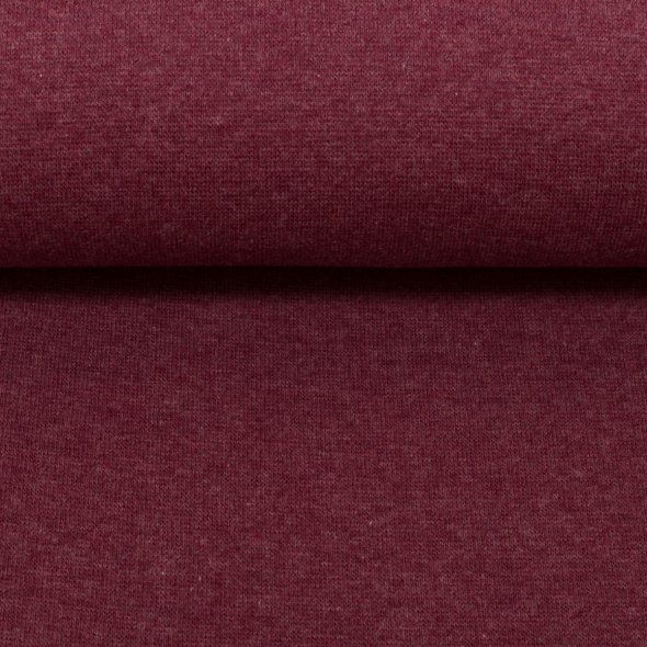 Baumwoll-Bündchen Stoff Heike meliert - Schlauchware von Swafing 001937-bordeaux: 1,0m