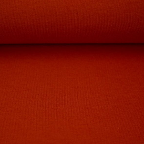 French Terry Stoff, uni - Maike von Swafing 000712-terracotta: 1,0m