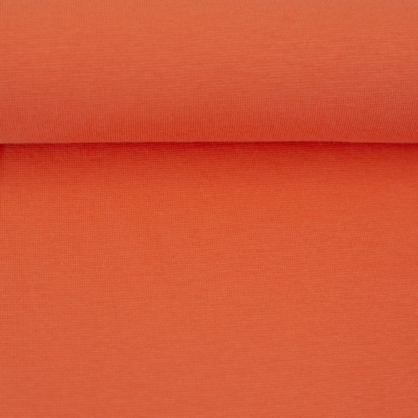 Baumwoll-Bündchen Stoff Heike, uni - Schlauchware von Swafing - Saisonale Farben FS26 000426-koralle: 1,0m