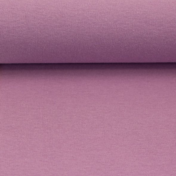 Baumwoll-Bündchen Stoff Heike, uni - Schlauchware von Swafing - Saisonale Farben HW25/26 000641-rosa/flieder: 1,0m