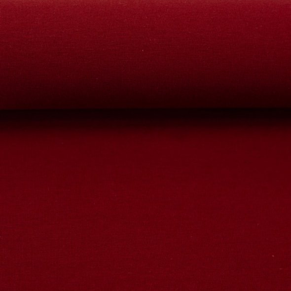 French Terry, uni - Maike von Swafing - Saisonale Farben HW25/26 000338-burgundy: 1,0m