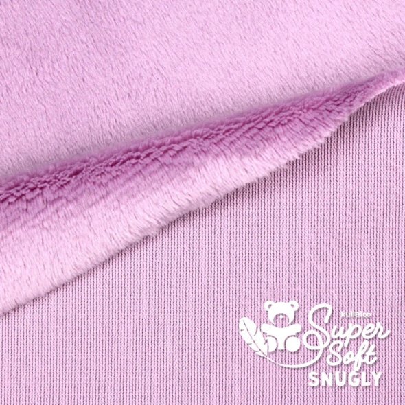 Kullaloo Plüsch SNUGLY (Meterware / 5 mm Florhöhe / Supersoft / Stoff) 62355 - mauve: 1,0m