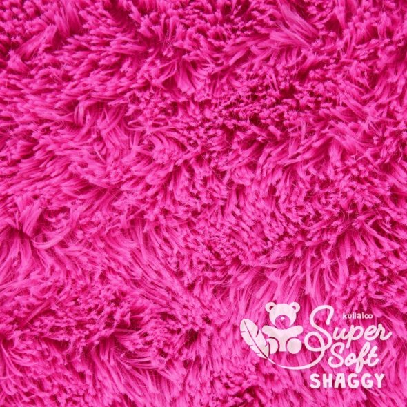 Kullaloo Zottelplüsch SHAGGY (Meterware / 20 mm Florlänge / SuperSoft / Stoff) 62381 - pink: 1,0m
