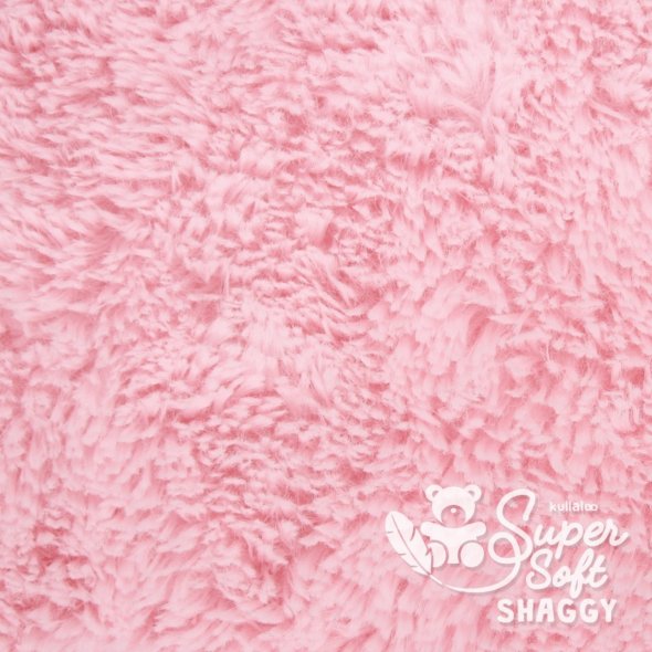 Kullaloo Zottelplüsch SHAGGY (Meterware / 20 mm Florlänge / SuperSoft / Stoff) 62388 - hellrosa: 1,0m
