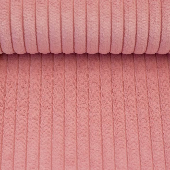 Cord-Samt Stoff, uni - Wanja by Swafing - Saisonfarben 000435-rosa: 1,0m
