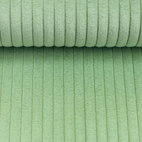 Cord-Samt Stoff, uni - Wanja by Swafing - Saisonfarben 000603-lindgrün: 1,0m