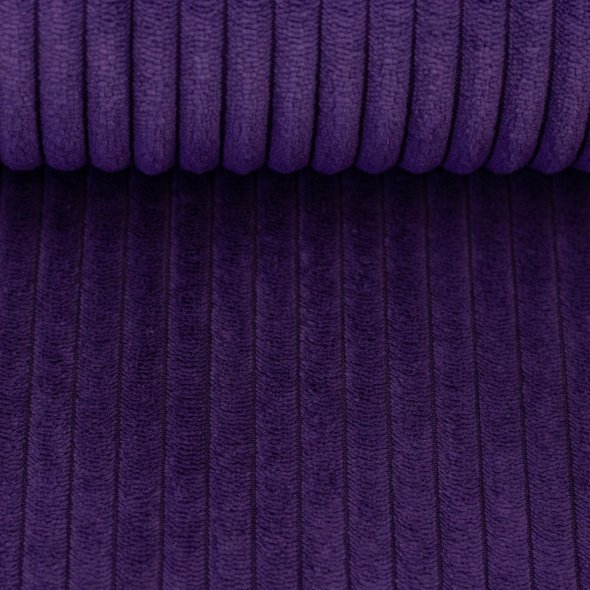 Cord-Samt Stoff, uni - Wanja by Swafing - Saisonfarben 000647-dunkellila: 1,0m