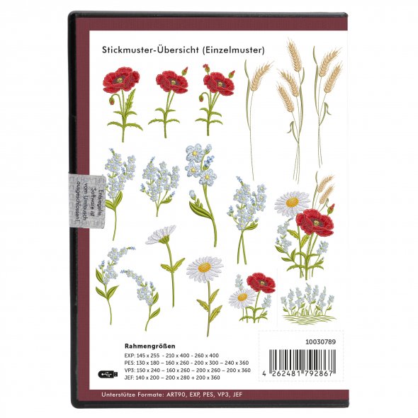Windesign Stickmuster-USB Wiesenblumen