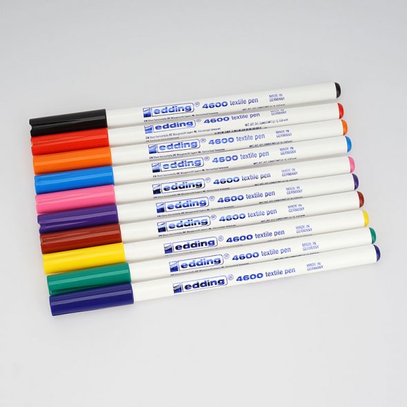 Edding 4600 textile marker Box (Basic / 10 Farben)