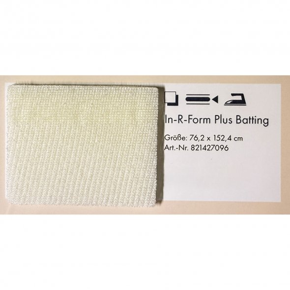 Pfaff In-R-Form Batting Plus, mit Klebefläche (76,2 x 152,4 cm / Volumen-Stickvlies / Wattierungseinlage)
