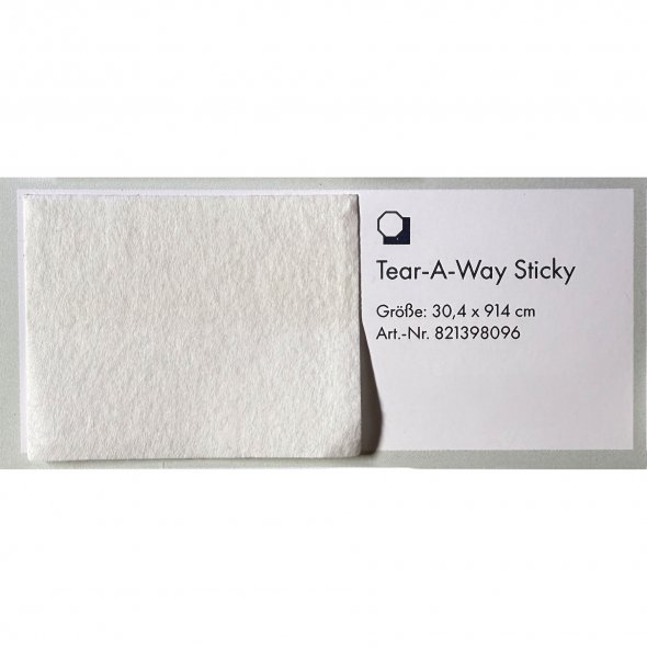 Pfaff Tear-A-Way Sticky (30,4 x 914 cm / abreißbares Stickvlies)
