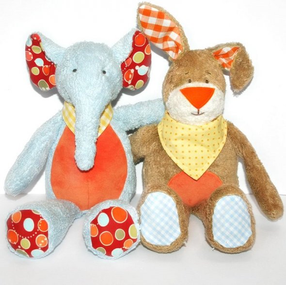 Kullaloo Kuscheltier Elefant KUMI (40 cm Nähanleitung)