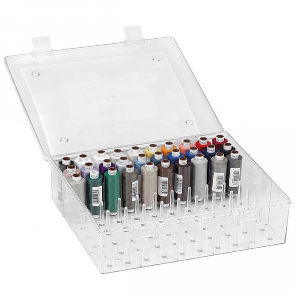 Nähwelt Flach Troja Acryl-Garnbox (gefüllt mit 30 Farben/ 500 m)