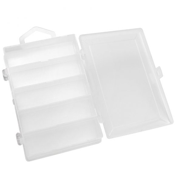 Zubehörbox Doppelseitig (10 Fächer, transparent)