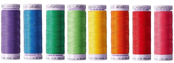 Amann Mettler SILK-FINISH COTTON No.50 Summer Garnset (8 Farben/ 150 m)