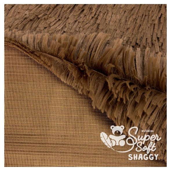 Kullaloo Zottelplüsch Super Soft SHAGGY (Florlänge 30 mm) 62385 - braun