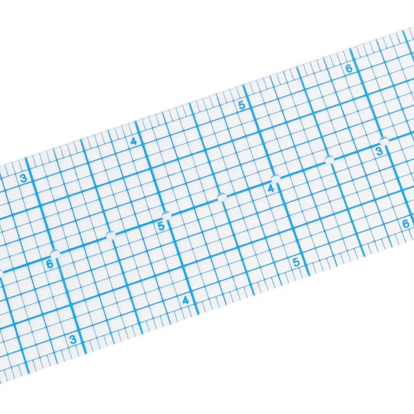 Kreis- und Bogenlineal (45,7 x 5,7 cm/Skalierung in 2 x 18 inch)