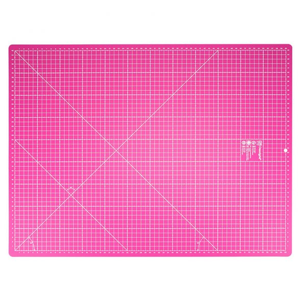 Prym Schneideunterlage (45 x 60 cm/ cm/ inch-Skalierung/ pink)