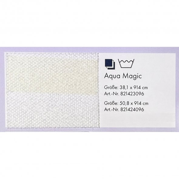 Pfaff Aqua Magic Stabilizer Wide (50,8 x 914 cm / wasserlösliches Stickvlies)
