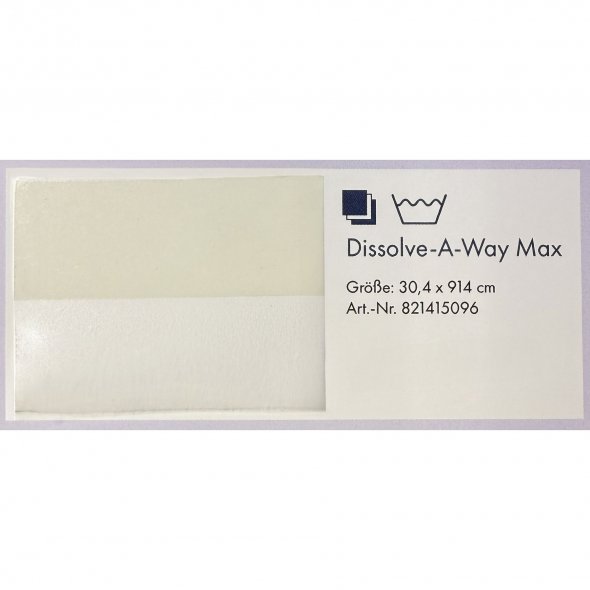 Pfaff Dissolve-A-Way Max Stabilizer (30,4 x 914 cm / wasserlösliches Stickvlies)