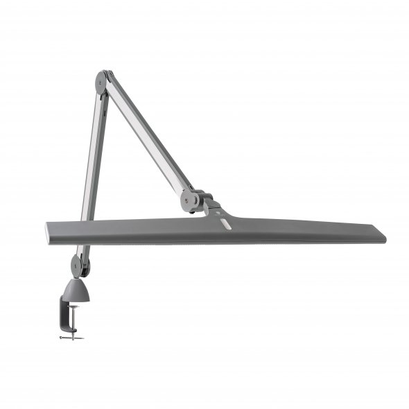 Daylight Luminos LED Arbeitsplatzleuchte (grau/ Klemm/ dimmbar)