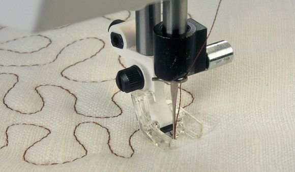 Husqvarna Viking Transparenter Offener Freihand-Nähfuß