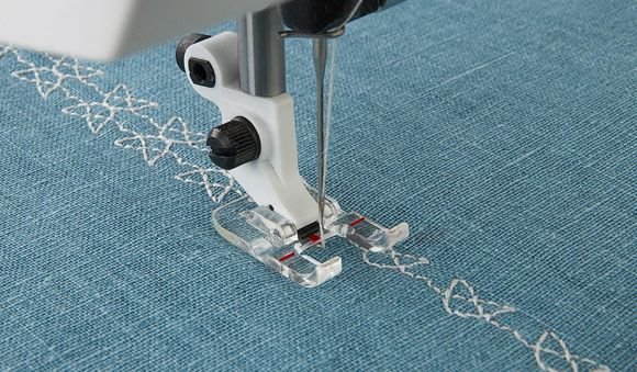 Husqvarna Viking transparenter Applikationsfuß