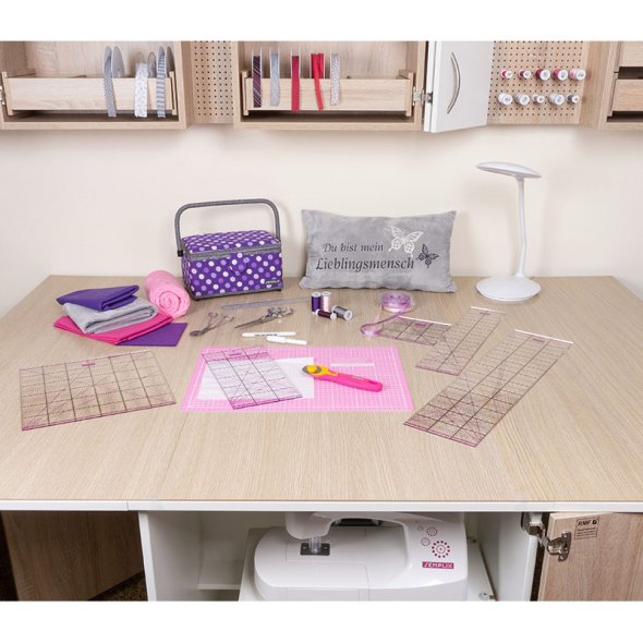 Semplix Patchwork Starter Set pink/ lila + GRATIS Prym Aqua-Trickmarker