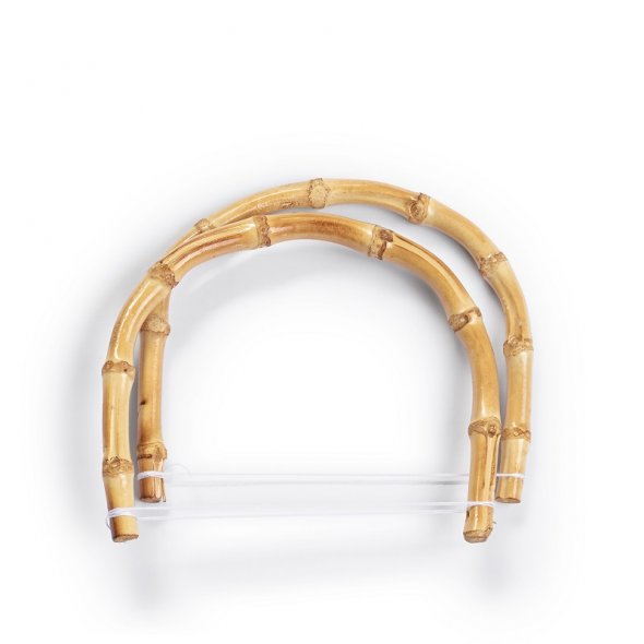 Prym Taschengriffe Kim Bambus (15,5 x 13 cm/ beige/ 2 St.) | Nhwelt Flach