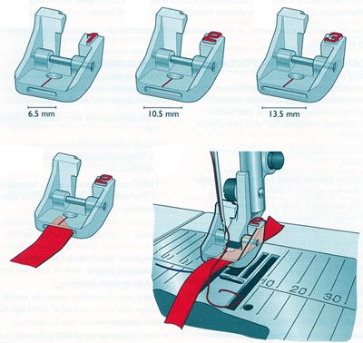Husqvarna Viking Bandapplizierfuß-Set