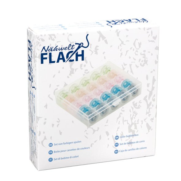 Spulenbox mit 25 farbigen Spulen (CB)