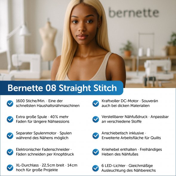 Bernette 08 Straight Stitch