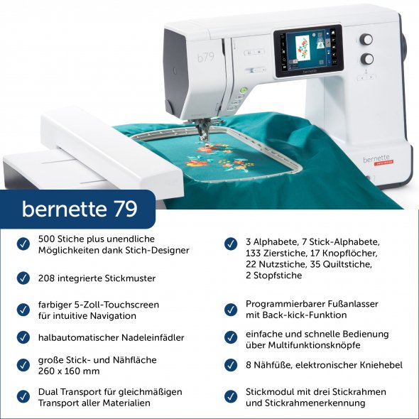 Bernette b79 Computer Näh- und Stickmaschine